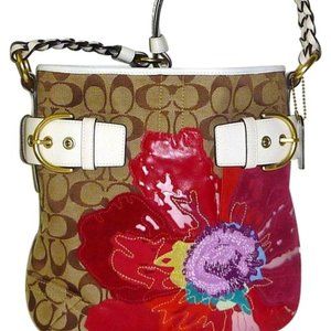 COACH Poppy Floral Signature Ltd Edition Hand Bag